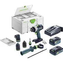 Festool TPC 18/4 5.0/4.0 I-Set/XL Quadrive inkl. 2 x 4,0/5,0 Ah + Koffer + Zubehör 577622