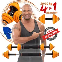 Hantelset Kurzhanteln Langhantel Hantel Set Fitness Krafttraining 30 Kg Gewichte