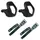 Zéfal Pedalhaken Christophe S M Pedal Haken Retro Pedalriemen Paar 516 schwarz 370mm Leder Riemen