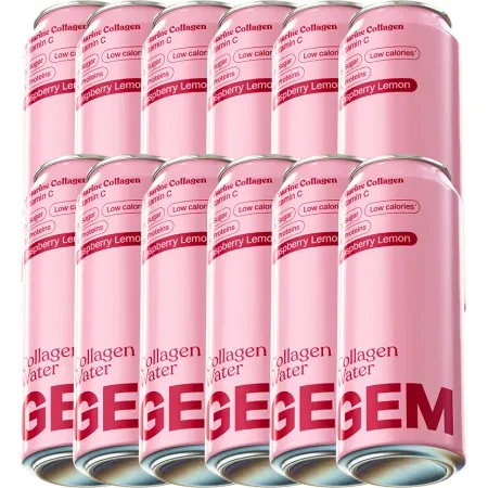 GEM Kollagenwasser Himbeere Zitrone 12x250ml