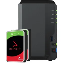 Synology DS223 8TB Seagate IronWolf NAS-Bundle NAS inkl. 2x 4TB Seagate IronWolf 3.5 Zoll SATA Festplatte