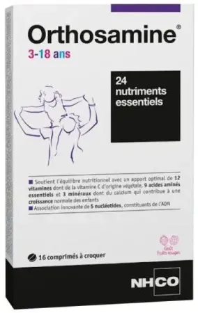 NHCO Orthosamine 3-18 Jahre Kautabletten 16 Stück