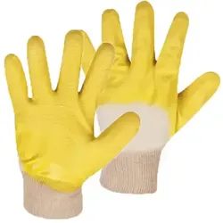 Latex Basic-Arbeitshandschuhe mit Strickbund "CLASSIC LSO" - 10 (XL)