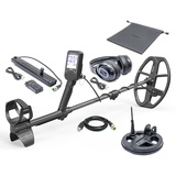 nokta detection technologies The Legend PRO Pack Metalldetektor, wasserdichter Detektor für Erwachsene mit kabellosem Kopfhörer, Lange Akkulaufzeit, Schwarz