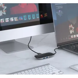 Aukey CB-C71 laptop-dockingstation - portreplikator Schwarz