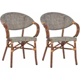 pemora Gartensessel 60 x 60 x 120 cm braun 2 St.