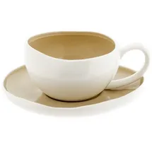 Almina Wave Cream Kaffeeservice 12-tlg. beige/weiß
