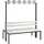 C+P Garderobenbank Basic, H1650xB1500xT756mm Farbe Sitzleisten Lichtgrau Farbe Gestell Schwarzgrau