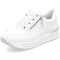 REMONTE Damen D1302 Sneaker Low, Weiß, 36