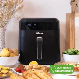 setpoint 6 Ltr. XXL Heißluftfritteuse ohne Fett & Öl, 9 Portionen Pommes, & Salzstreuer