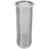 Cold Brew Kaffeefilter, Edelstahl Mesh Filterglas Kaffeefilter Beer Dry Hopper Filter Wiederverwendbarer Weithals Mesh Zylinderfilter (8 x 21cm)