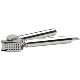 Käfer Knoblauchpresse, Edelstahl, Metall, 5.5x3x20 cm, Kochen, Küchenhelfer, Knoblauchpresse