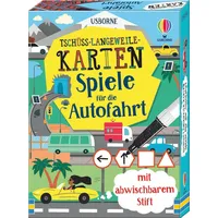 Usborne Publishing Tschüss-Langeweile-Karten: Spiele für die Autofahrt