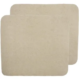 Meyco Baby Wickelauflagenbezug Frottee - 2er Pack - 85x75cm - Spannbetttuch Wickelunterlage - 80% Baumwolle - Oeko Tex zertifiziert - weich & hautfreundlich - waschmaschinenfest- Soft Sand