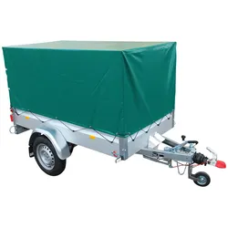 PKW-Anhänger STEMA "Basic 850 Set 80 cm und Zubehör", silber (silberfarben), KFZ-Anhänger, gebremst