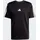 adidas Essentials 3-Streifen Single Jersey Kurzarm-T-Shirt Black / White 2 S