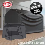 Lex Schutzhülle für Gartenschaukel 210 x 150 x 130 cm Schwarz