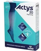 Actys20MoinsFemme-Mi-basmédicaldecompression,classe2,molletfin.naturel,court