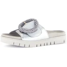 Gabor Pantolette silberfarben 37 EU