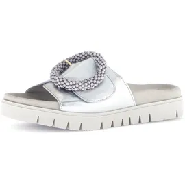 Gabor Pantolette silberfarben 37 EU