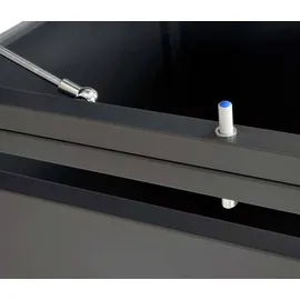 MCW 2er Mülltonnenverkleidung MCW-J82, Mülltonnenbox, erweiterbar, Metall 50kg, anthrazit ~