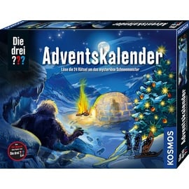 Kosmos Die drei ??? Adventskalender 2023 - Rätsel um das mysteriöse Schneemonster