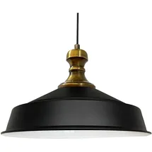 Bamyum Asletl-Knob 1-flg. Ø41 cm rund schwarz weiß Metall