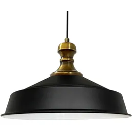 Bamyum Asletl-Knob 1-flg. Ø41 cm rund schwarz weiß Metall