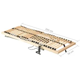 vidaXL Lattenrost Elektrisch 7 Zonen 28 Latten 70 x 200 cm