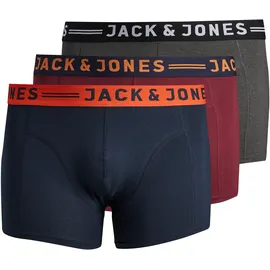 Jack & Jones PlusSize Boxershorts »JACLICHFIELD TRUNKS NOOS 3 PACK PLS« Packung, 3 Stk., Gr. 3XL EU