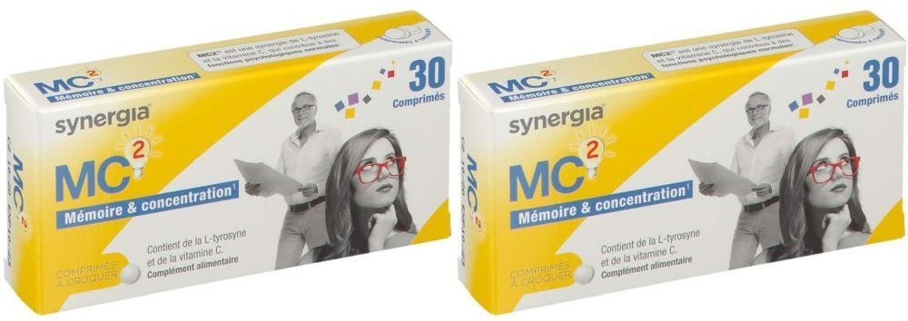 Synergia® MC2 Mémoire & Concentration 2x30 pc(s) comprimé(s) à croquer