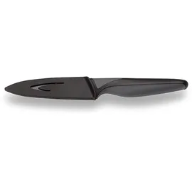 Echtwerk Schälmesser, Gemüsemesser, Obstmesser, hohe Schneidfestigkeit, Klingenschutz, ergonomischer Griff, BlackSteel, Klingenlänge 9 cm, Schwarz