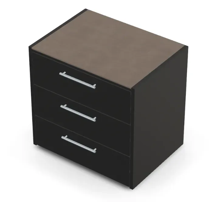 Brabura CT 90 Schubladenmodul - Barro / Anthrazit / Silberner Griff