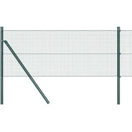 vidaXL Zaunpfosten 10 x 0,5 m Grün/Stahl