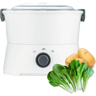 Kartoffelschäler Elektrisch 1KG Kartoffelschälmaschine Elektrischer Kartoffelschäler mit Salat-Schleuder Kartoffel Schäl Maschine