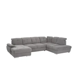 Möbel Kraft Wohnlandschaft ¦ grau ¦ Maße (cm): B: 377 H: 103 T: 246.0