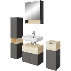 Badmöbel-Set SAPHIR "Quickset 394", grau, Kastenmöbel-Sets