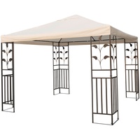 Premium Garten - Pavillon Metall beige 3 x 3m