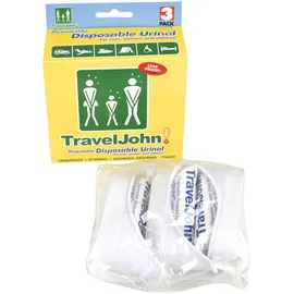 traveljohn! TRAVEL JOHN Wegwerf Urinal 3 Stück