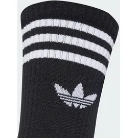 adidas 3-Streifen Crew Funktionssocken 3er Pack Schwarz/Weiß 34-36