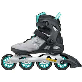Rollerblade MACROBLADE 80 Inline-Skates für Damen, Fitness Inliner, Grau/Teal Blau, 40.5/41