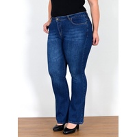 ESRA Bootcut-Jeans Stretch Jeans Damen High Waist Bootcut Schlaghose bis Plus Size FB1 High Waist Jeans Damen Bootcut Hose Stretch Schlaghose bis Plus Size blau 42