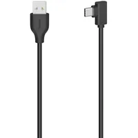 Hama USB-C-Kabel, USB-C-Stecker USB-A-Stecker, 90°, USB 2.0, 480 Mbit/s, 0,75m