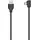 Hama USB-C-Kabel, USB-C-Stecker USB-A-Stecker, 90°, USB 2.0, 480 Mbit/s, 0,75m