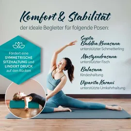 #DoYourYoga Yogabolster »Paravati« gefüllt Dinkelspelz dunkelgrün eckig - dunkelgrün