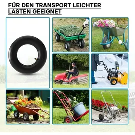 Wiltec Standard Schlauch Größe 2,80/2,50-4 für Schubkarren, Sackkarren und E-Scooter