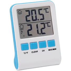 casativo-outdoor Digitales Funk-Poolthermometer Blau/Weiß 2er-Set