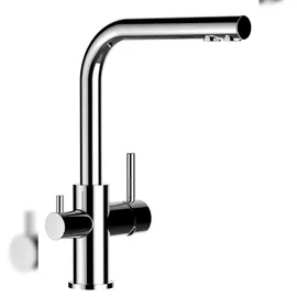 VIZIO 3 Wege Wasserhahn Einhebelmischer Silber