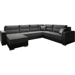 Couchgarnitur Sofa Sofagarnitur Captain U mit Schlaffunktion Wohnlandschaft