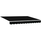 vidaXL Automatische einziehbare Markise 350 x 250 cm schwarz